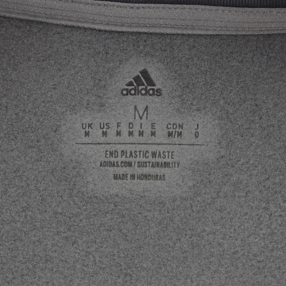 Adidas Men's Team Issue Half Zip Pocket Comfy Soft Fleece Sweatshirt Gray Size M